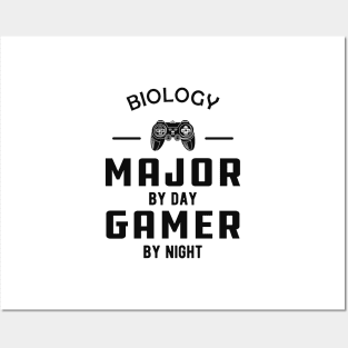 biology major by day gamer by night Posters and Art